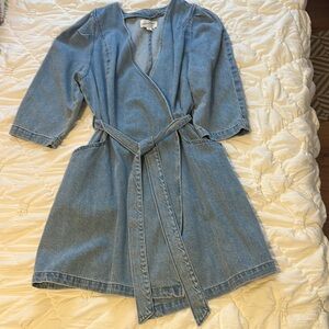 Universal Thread Blue Jean Jacket Wrap Style